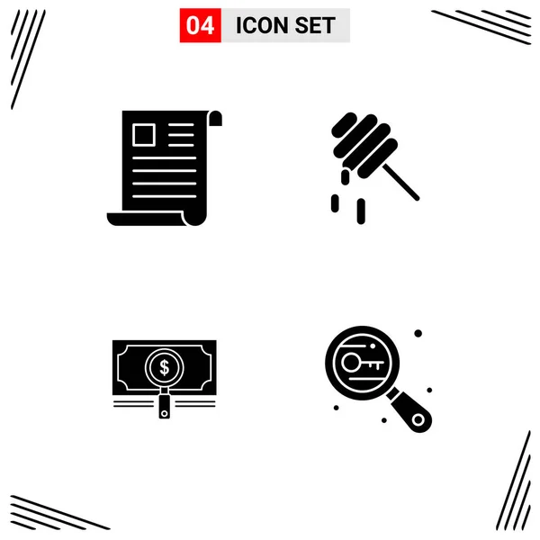 Conjunto Iconos Creativos Universales Simplemente Vector Ilustraciones Para Aplicaciones Web — Vector de stock