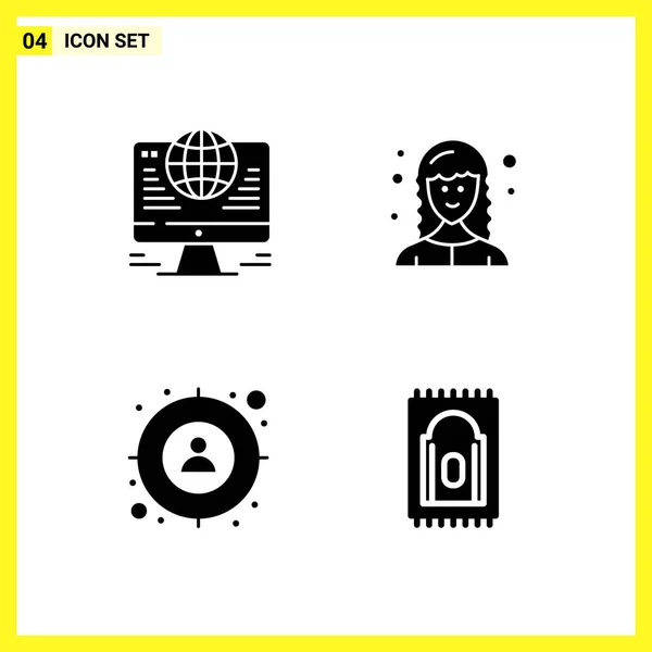 Conjunto Iconos Creativos Universales Simplemente Vector Ilustraciones Para Aplicaciones Web — Vector de stock