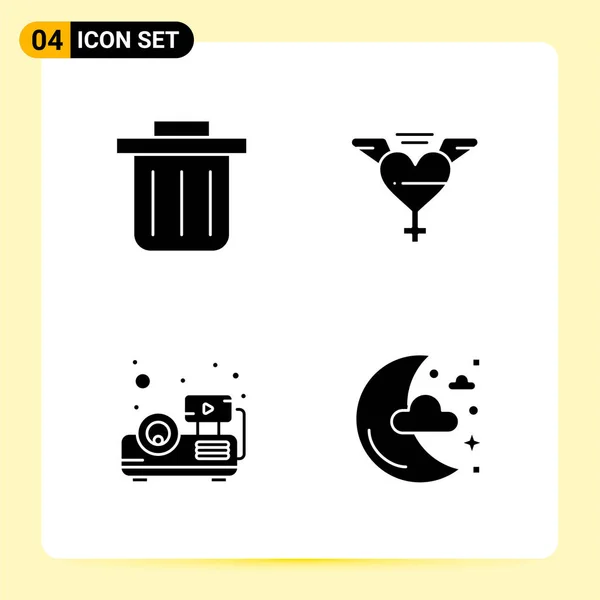 Conjunto Iconos Creativos Universales Simplemente Vector Ilustraciones Para Aplicaciones Web — Vector de stock