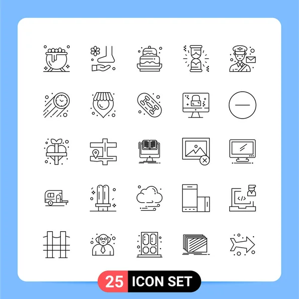 Elementos Otoñales Línea Thin Pixel Perfectos Iconos — Archivo Imágenes Vectoriales