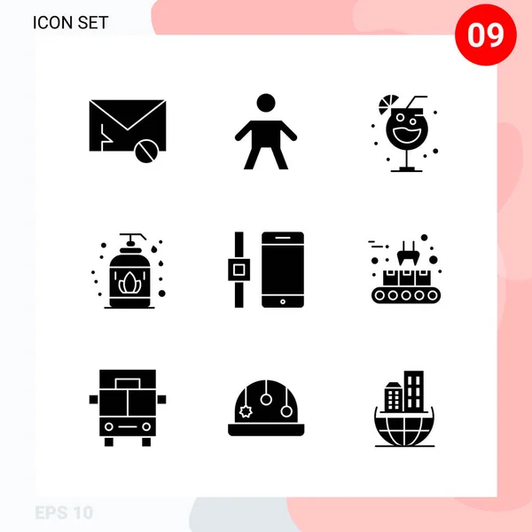 Conjunto Iconos Creativos Universales Simplemente Vector Ilustraciones Para Aplicaciones Web — Archivo Imágenes Vectoriales