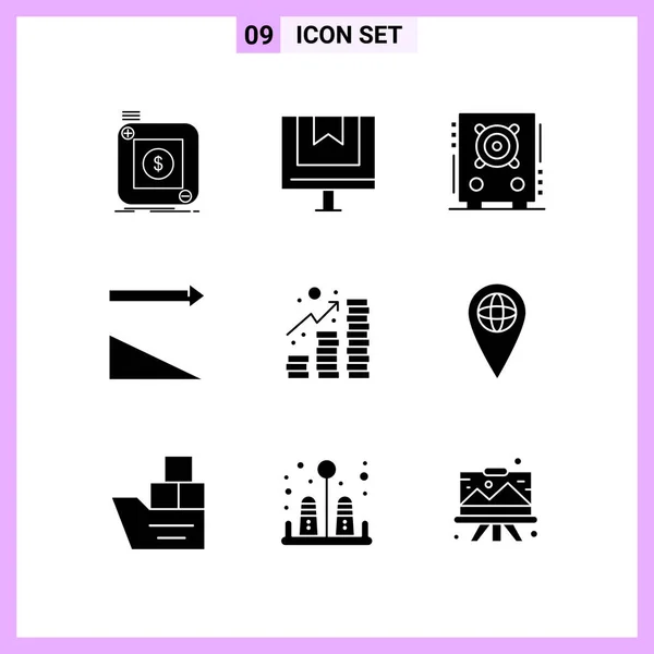 Conjunto Iconos Creativos Universales Simplemente Vector Ilustraciones Para Aplicaciones Web — Vector de stock