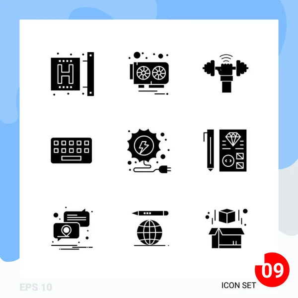 Conjunto de 16 iconos universales Vector de negocios — Archivo Imágenes Vectoriales