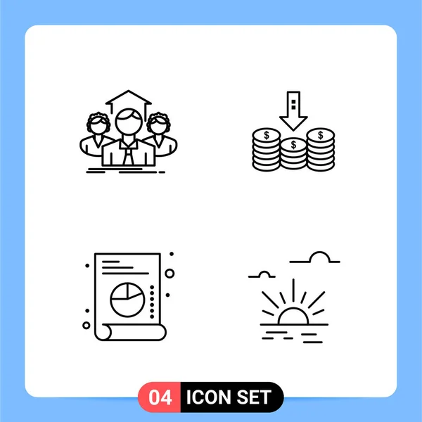 Conjunto Iconos Creativos Universales Simplemente Vector Ilustraciones Para Aplicaciones Web — Archivo Imágenes Vectoriales