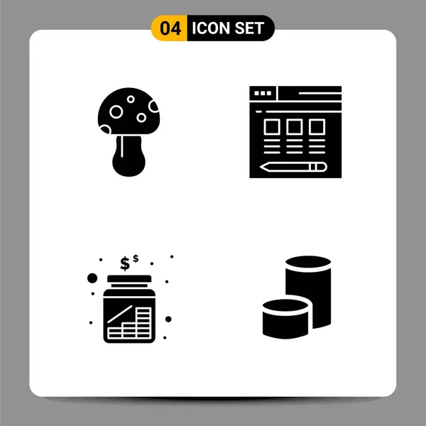 Conjunto Iconos Creativos Universales Simplemente Vector Ilustraciones Para Aplicaciones Web — Vector de stock