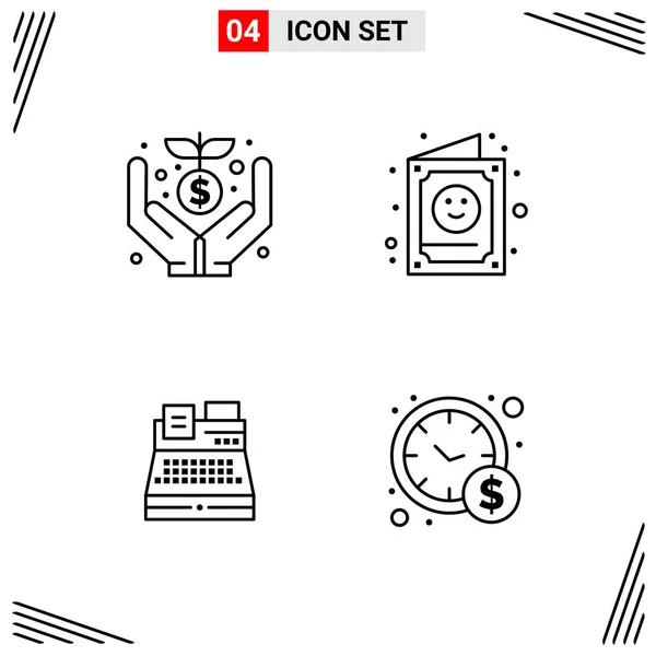 Conjunto Iconos Creativos Universales Simplemente Vector Ilustraciones Para Aplicaciones Web — Vector de stock