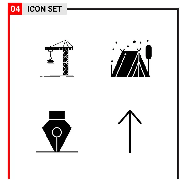 Set Universal Creative Icons Simply Vector Illustrations Web Mobile Apps — Stock Vector