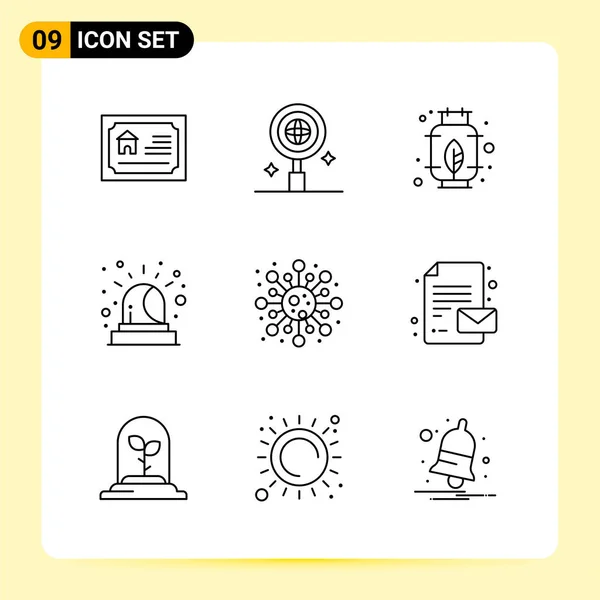 Conjunto Iconos Creativos Universales Simplemente Vector Ilustraciones Para Aplicaciones Web — Vector de stock