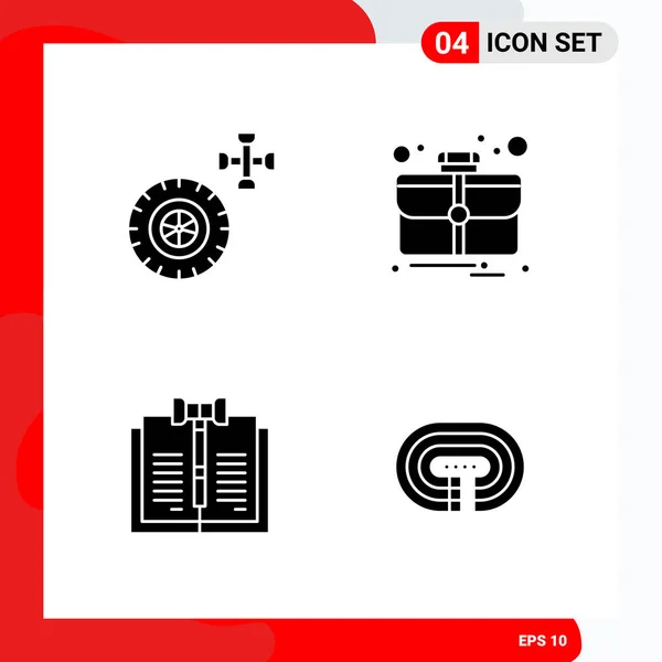 Conjunto Iconos Creativos Universales Simplemente Vector Ilustraciones Para Aplicaciones Web — Vector de stock