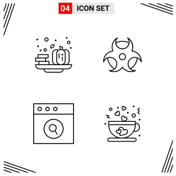 Set Dari Ikon Kreatif Universal Cukup Ilustrasi Vektor Untuk Aplikasi - Stok Vektor