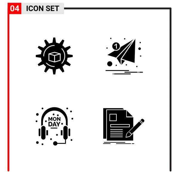 Set Universeller Kreativer Symbole Einfach Vektorillustrationen Für Web Und Mobile — Stockvektor