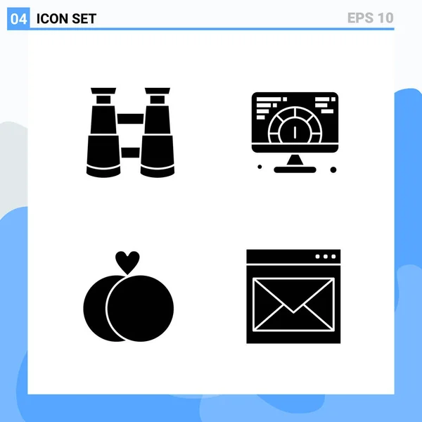 Conjunto Iconos Creativos Universales Simplemente Vector Ilustraciones Para Aplicaciones Web — Vector de stock