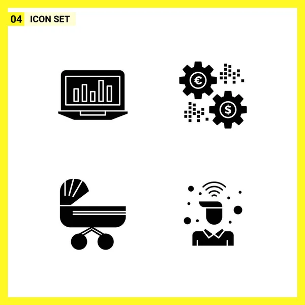 Set Universal Creative Icons Simply Vector Illustrations Web Mobile Apps — Stock Vector