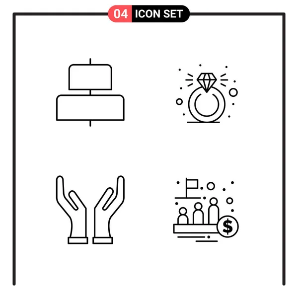 Set of 25 Universal Business Icons Vector — Stockový vektor