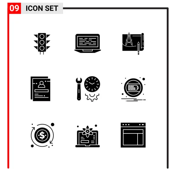 Conjunto Iconos Creativos Universales Simplemente Vector Ilustraciones Para Aplicaciones Web — Archivo Imágenes Vectoriales