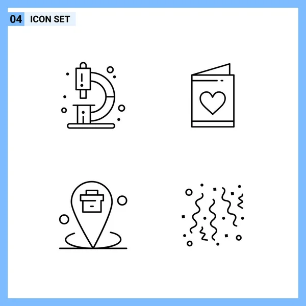 Conjunto Iconos Creativos Universales Simplemente Vector Ilustraciones Para Aplicaciones Web — Vector de stock