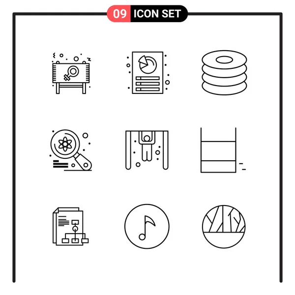 Conjunto Iconos Creativos Universales Simplemente Vector Ilustraciones Para Aplicaciones Web — Vector de stock