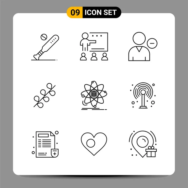 Conjunto Iconos Creativos Universales Simplemente Vector Ilustraciones Para Aplicaciones Web — Vector de stock