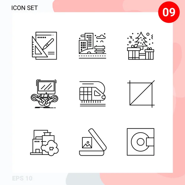 Conjunto Iconos Creativos Universales Simplemente Vector Ilustraciones Para Aplicaciones Web — Vector de stock