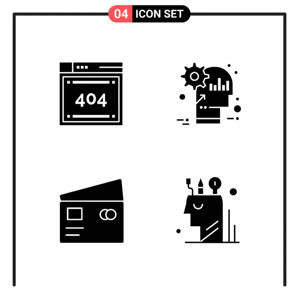 Conjunto Iconos Creativos Universales Simplemente Vector Ilustraciones Para Aplicaciones Web — Vector de stock