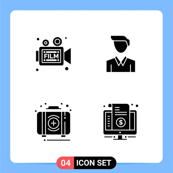 Conjunto Iconos Creativos Universales Simplemente Vector Ilustraciones Para Aplicaciones Web — Vector de stock