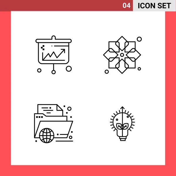 Set Universal Creative Icons Simply Vector Illustrations Web Mobile Apps — Stock Vector