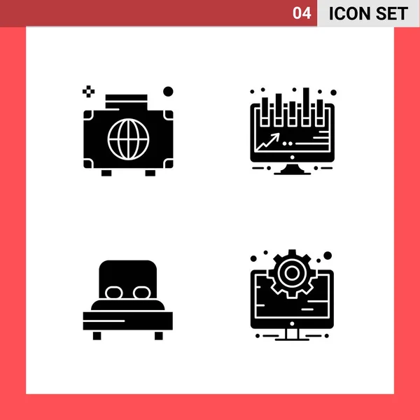 Conjunto Iconos Creativos Universales Simplemente Vector Ilustraciones Para Aplicaciones Web — Vector de stock