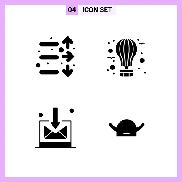 Conjunto Iconos Creativos Universales Simplemente Vector Ilustraciones Para Aplicaciones Web — Vector de stock