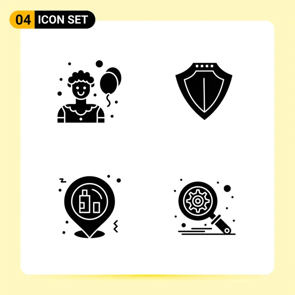 Conjunto Iconos Creativos Universales Simplemente Vector Ilustraciones Para Aplicaciones Web — Vector de stock