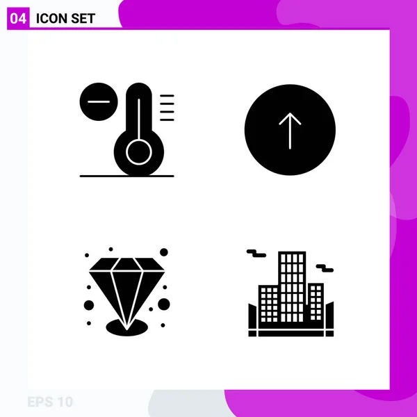 Conjunto Iconos Creativos Universales Simplemente Vector Ilustraciones Para Aplicaciones Web — Archivo Imágenes Vectoriales