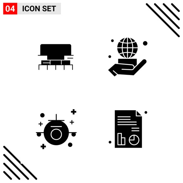 Conjunto Iconos Creativos Universales Simplemente Vector Ilustraciones Para Aplicaciones Web — Vector de stock