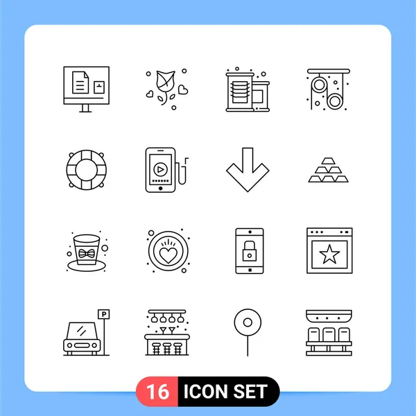 Set Universal Creative Icons Simply Vector Illustrations Web Mobile Apps — Stock Vector