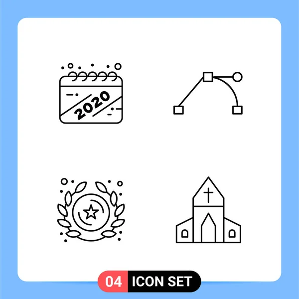 Conjunto Iconos Creativos Universales Simplemente Vector Ilustraciones Para Aplicaciones Web — Archivo Imágenes Vectoriales