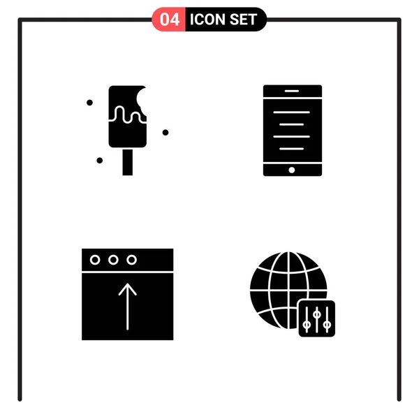 Set Dari Ikon Kreatif Universal Cukup Ilustrasi Vektor Untuk Aplikasi - Stok Vektor