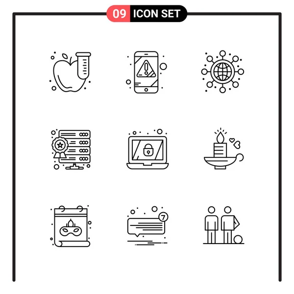 Set of 25 Universal Business Icons Vector — Stock Vector