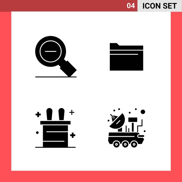 Conjunto Iconos Creativos Universales Simplemente Vector Ilustraciones Para Aplicaciones Web — Vector de stock