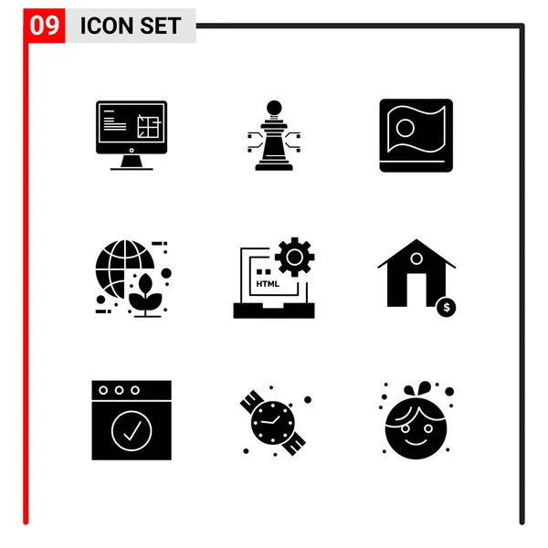 Set Universeller Kreativer Symbole Einfach Vektorillustrationen Für Web Und Mobile — Stockvektor