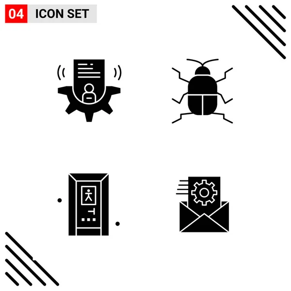 Conjunto Iconos Creativos Universales Simplemente Vector Ilustraciones Para Aplicaciones Web — Vector de stock