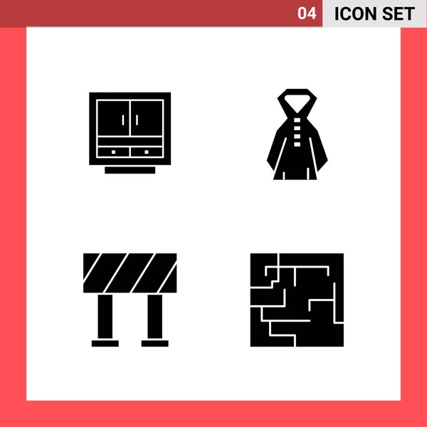 Conjunto Iconos Creativos Universales Simplemente Vector Ilustraciones Para Aplicaciones Web — Archivo Imágenes Vectoriales