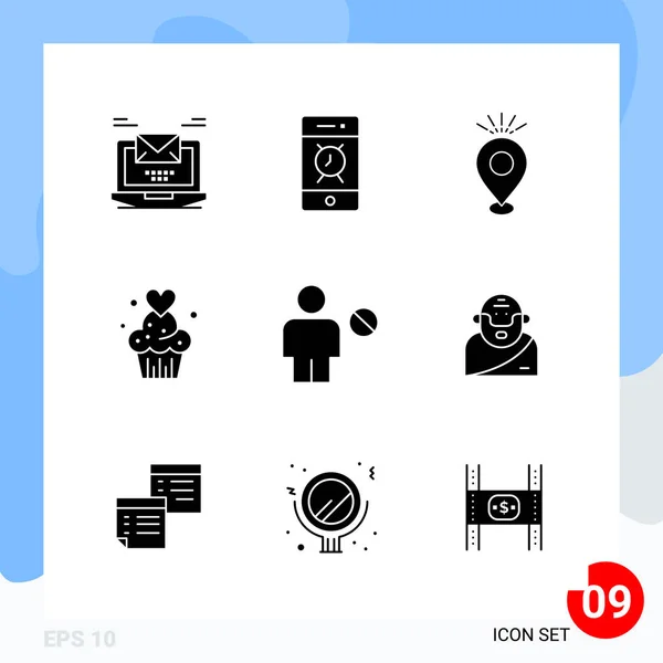 Conjunto Iconos Creativos Universales Simplemente Vector Ilustraciones Para Aplicaciones Web — Vector de stock