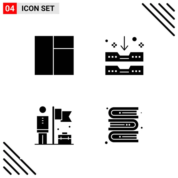 Set Dari Ikon Kreatif Universal Cukup Ilustrasi Vektor Untuk Aplikasi - Stok Vektor