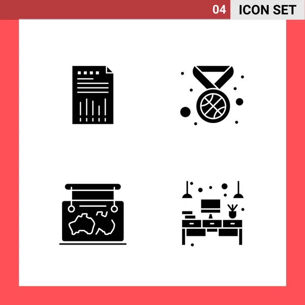 Conjunto Iconos Creativos Universales Ilustración Vectorial — Archivo Imágenes Vectoriales