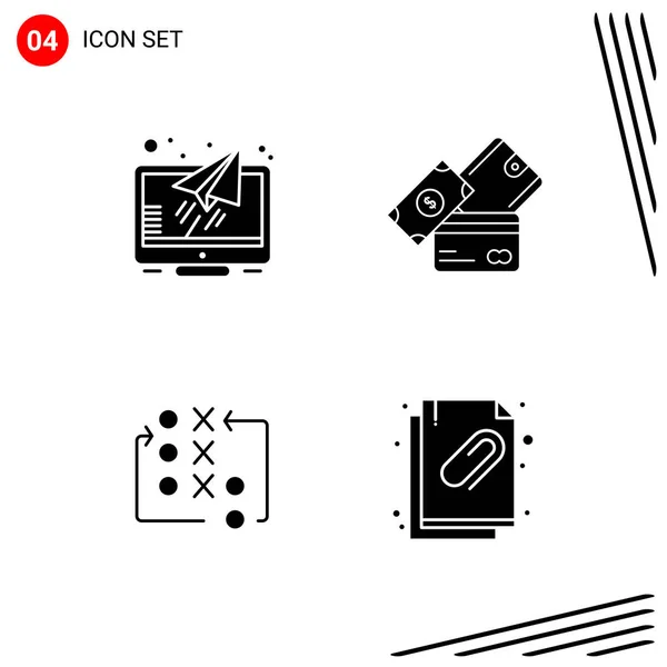 Conjunto Iconos Creativos Universales Simplemente Vector Ilustraciones Para Aplicaciones Web — Vector de stock