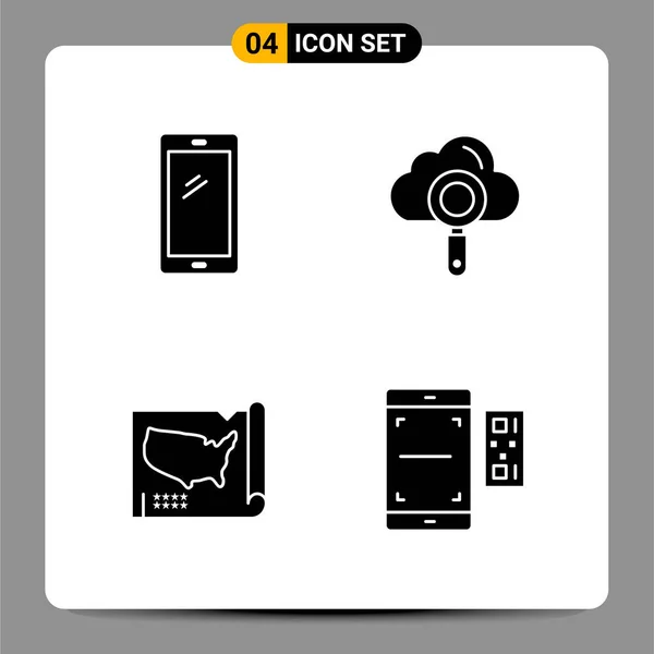 Conjunto Iconos Creativos Universales Simplemente Vector Ilustraciones Para Aplicaciones Web — Vector de stock