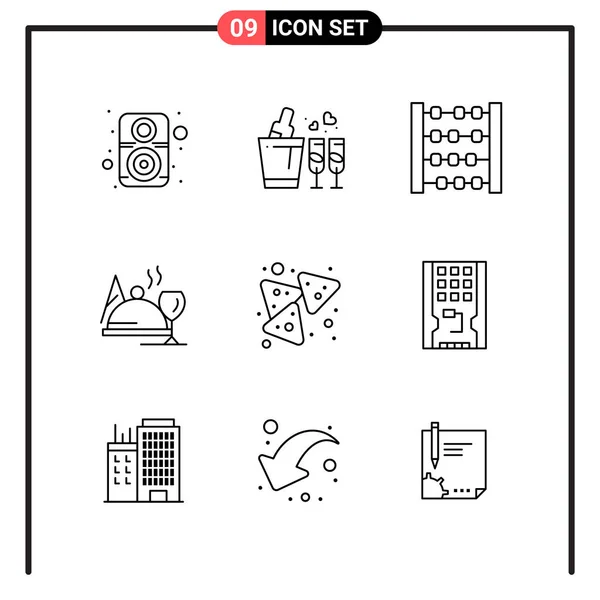 Set Universal Creative Icons Simply Vector Illustrations Web Mobile Apps — Stock Vector