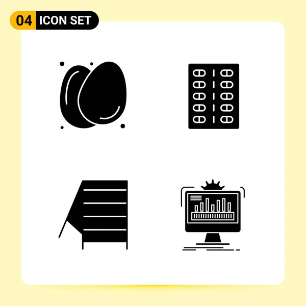 Conjunto Iconos Creativos Universales Ilustración Vectorial — Vector de stock