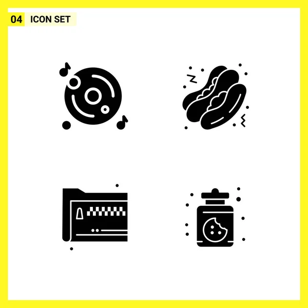 Conjunto Iconos Creativos Universales Simplemente Vector Ilustraciones Para Aplicaciones Web — Vector de stock