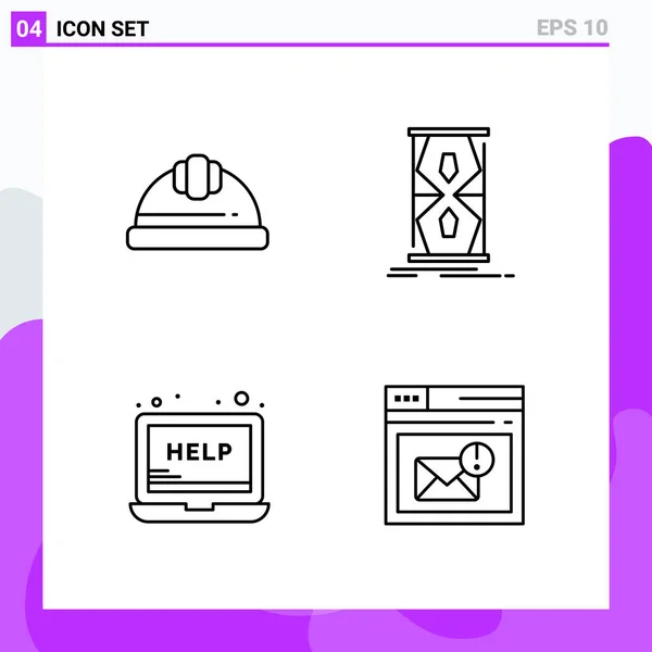 Conjunto Iconos Creativos Universales Simplemente Vector Ilustraciones Para Aplicaciones Web — Vector de stock