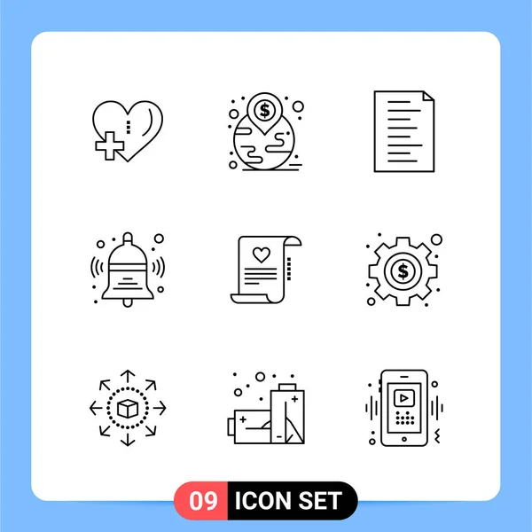 Conjunto Iconos Creativos Universales Simplemente Vector Ilustraciones Para Aplicaciones Web — Archivo Imágenes Vectoriales