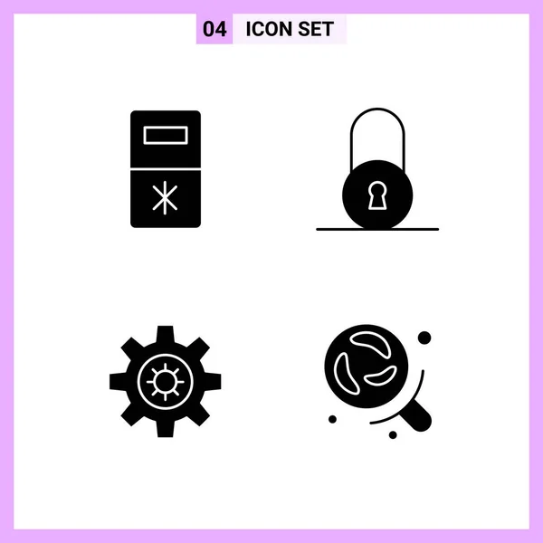 Set Universele Creatieve Iconen Vectorillustratie — Stockvector